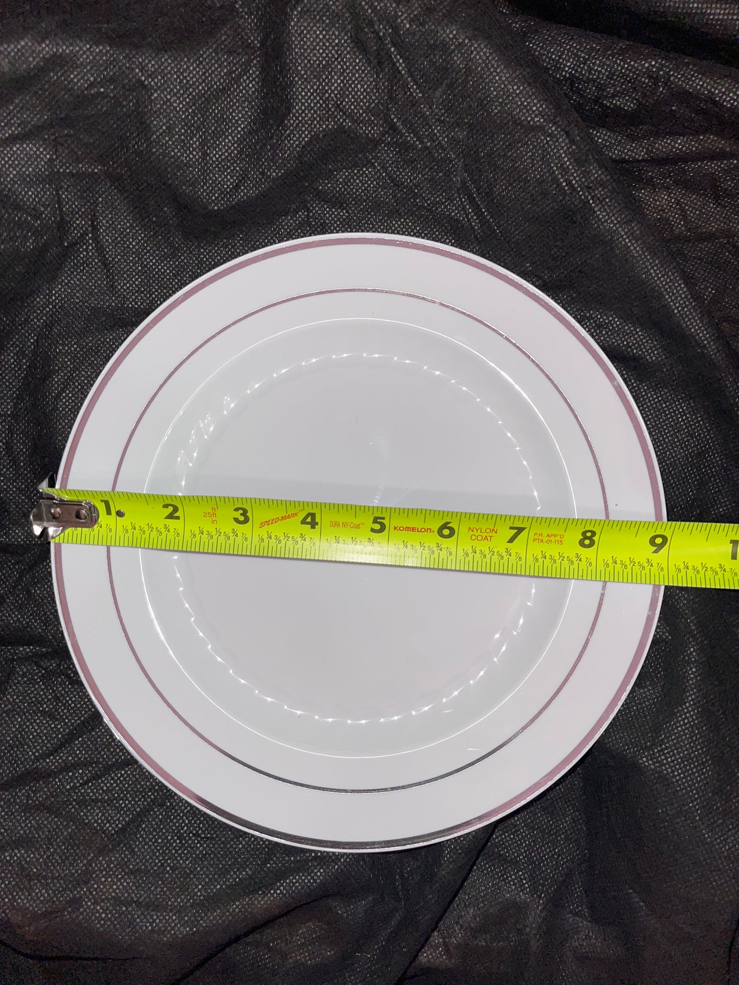 BUY NOW WHITE SILVER PLATES MEDIUM CAKE DESSERT APPETIZER