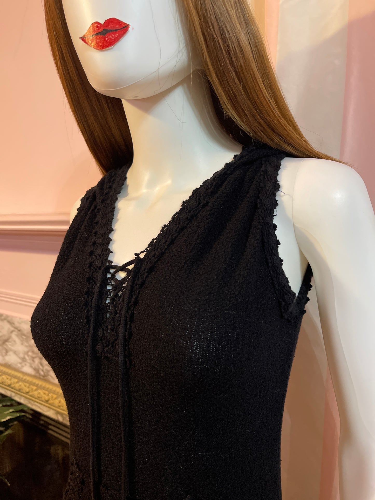 Black hoodie Boho Maxi dress