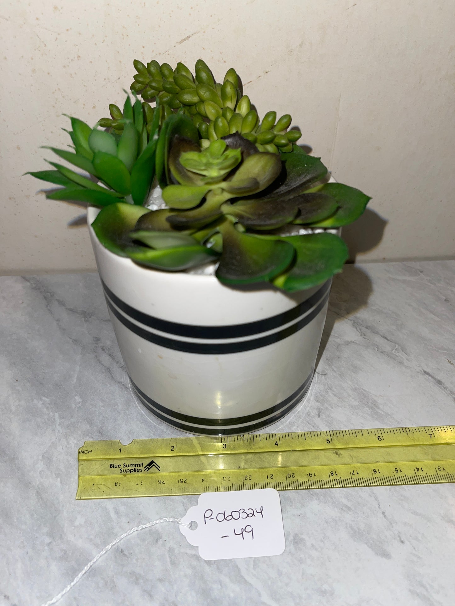 Rentals small faux green plants office