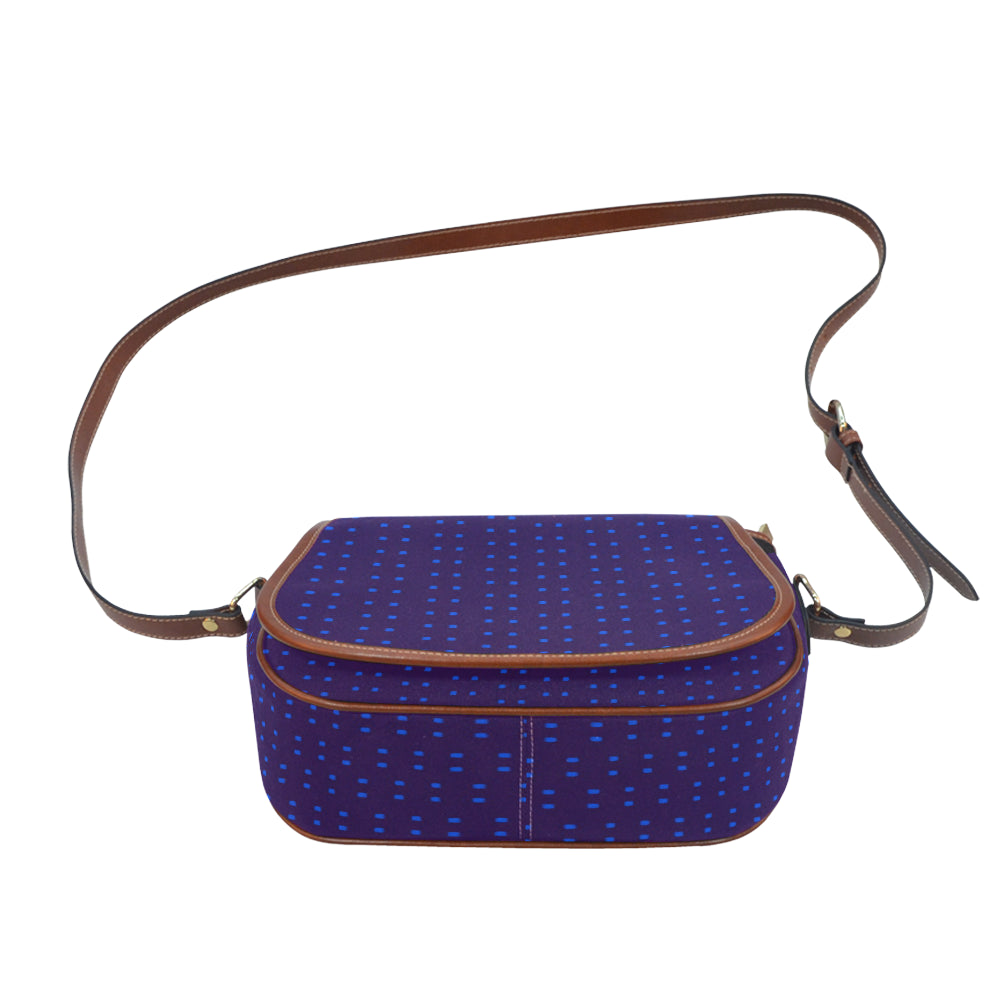 Polka Stripe Large Saddle Bag e-joyer