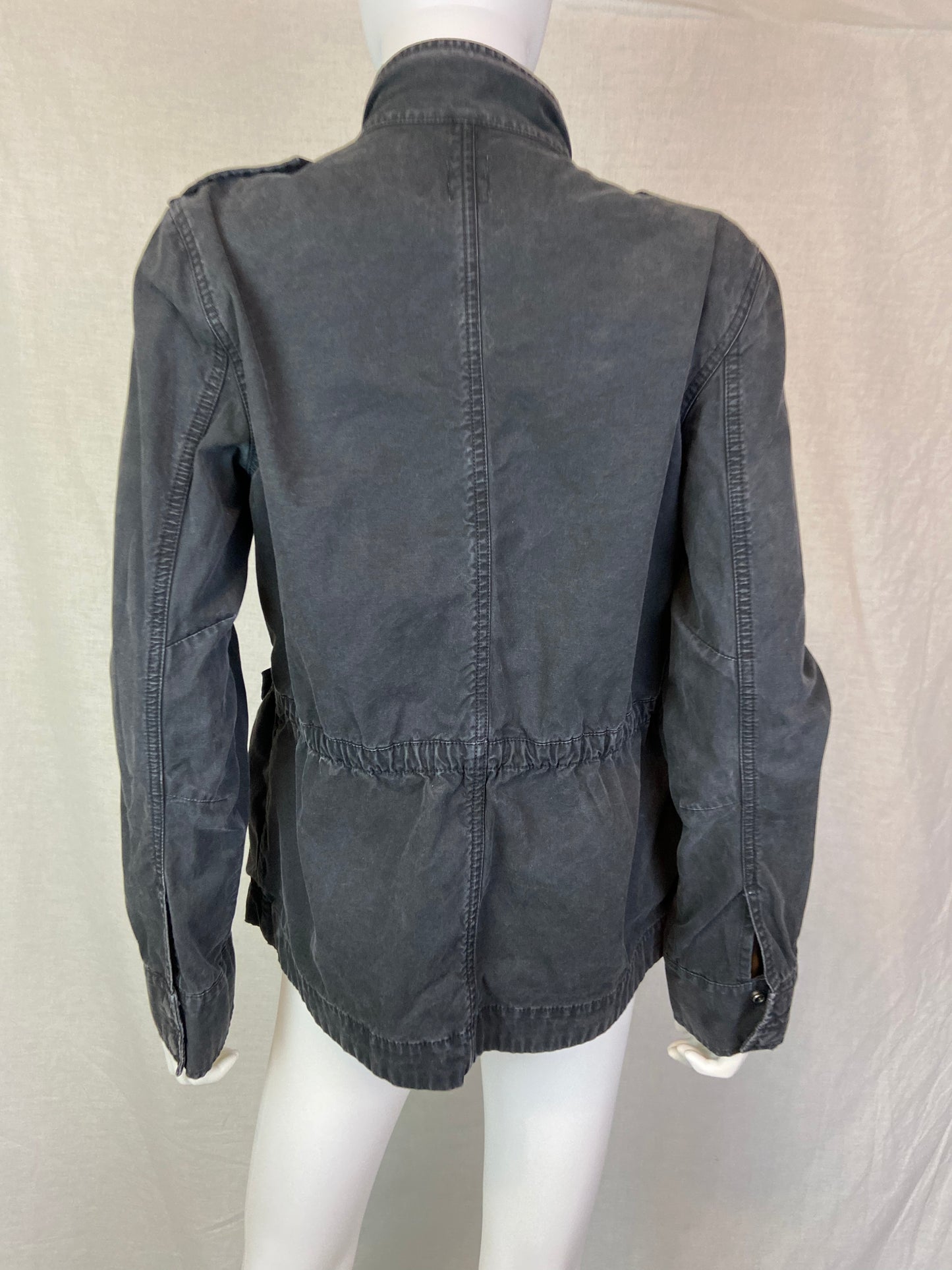 Gap Faded Distressed Black Denim Jacket M ABBY ESSIE STUDIOS
