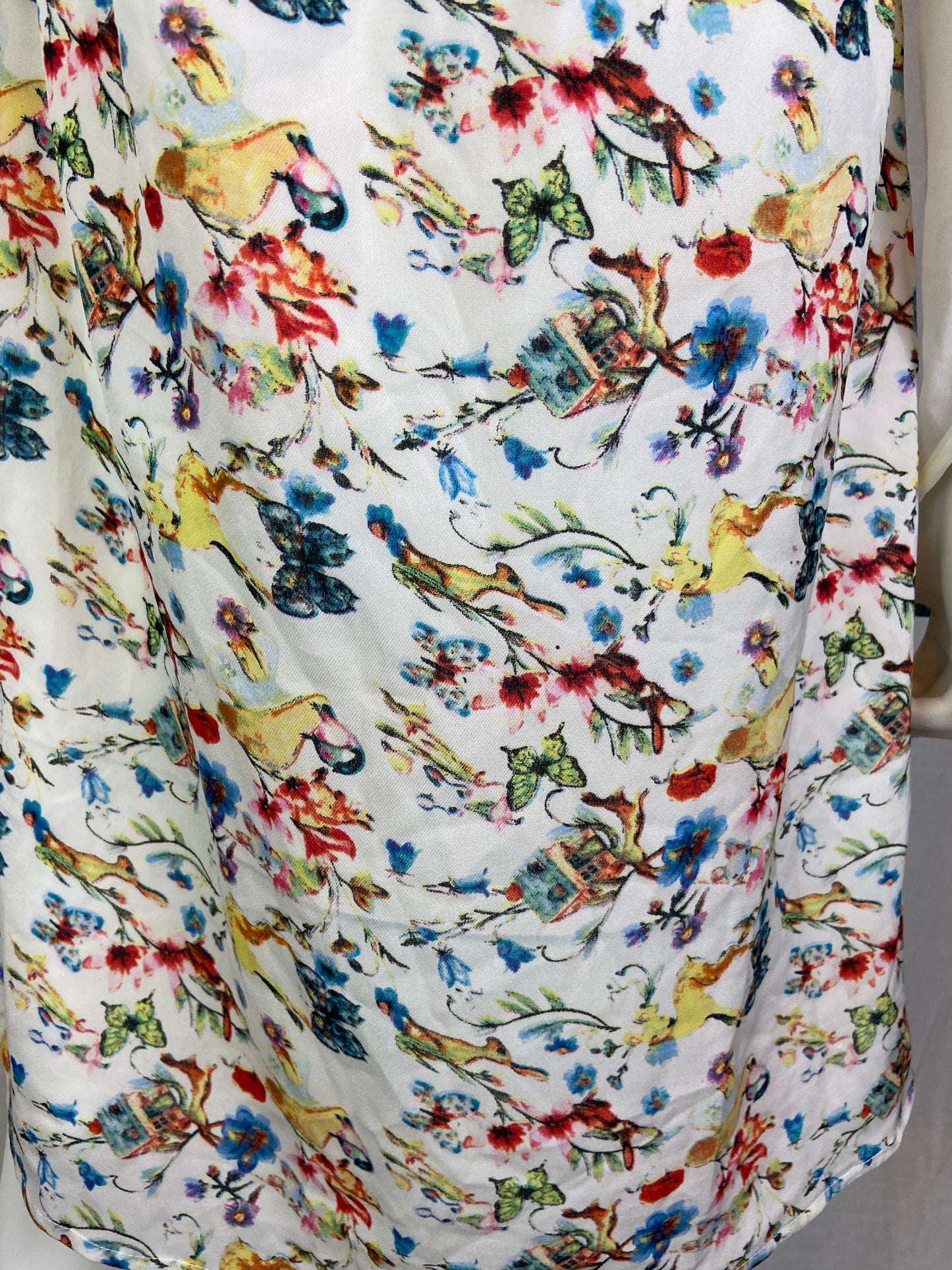 NEW ANNE SMITH Floral Beige Sheer Dress 10 M