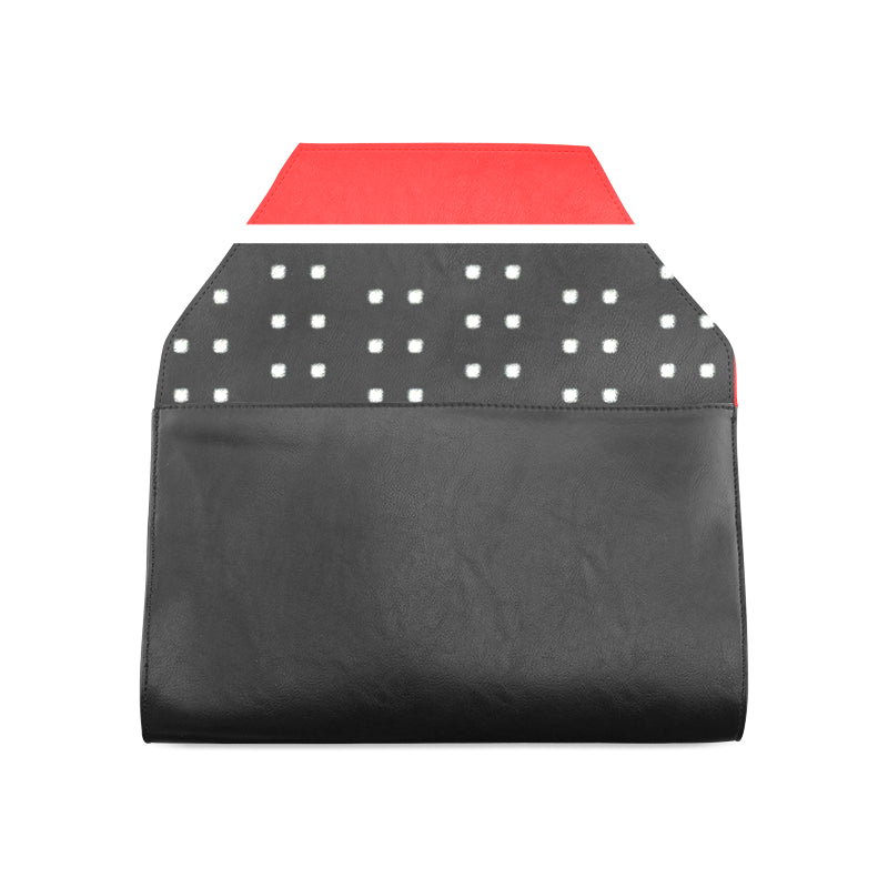 7 IMG_3845.JPG 2 white black border Clutch Bag (Model 1630) e-joyer