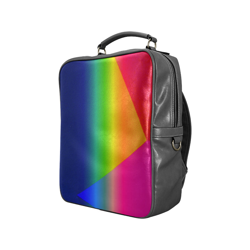 Rainbow Leather Carry-On Backpack Bag e-joyer