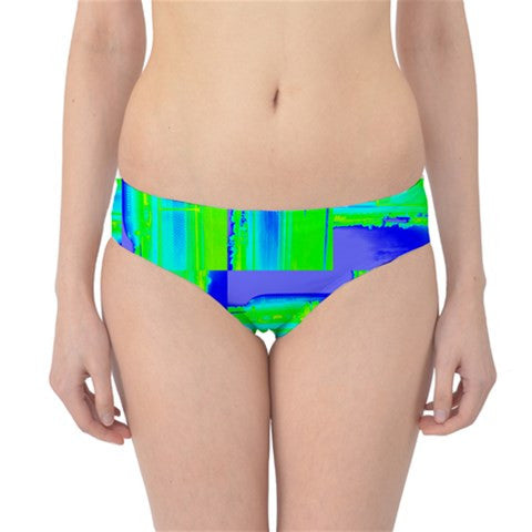 Suga Lane Jet Medley Neon Green Blue Hipster Bottoms ABBY ESSIE