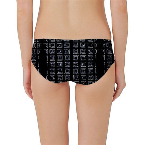 Suga Lane Grid Matrix Classic Bikini Bottoms ABBY ESSIE