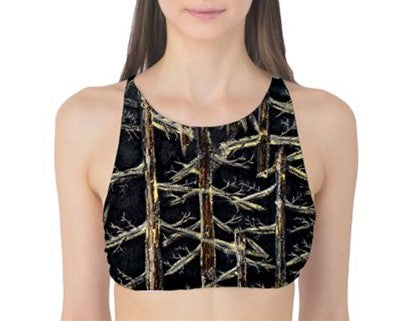 Suga Lane Golden Forest Tank Bikini Top ABBY ESSIE