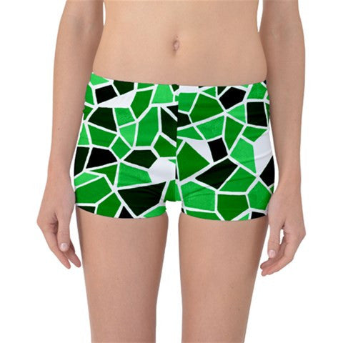 Suga Lane Stained Glass Green Boyleg Bikini Bottom ABBY ESSIE
