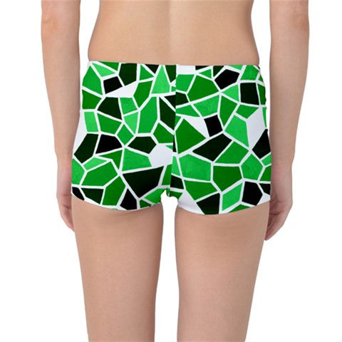 Suga Lane Stained Glass Green Boyleg Bikini Bottom ABBY ESSIE