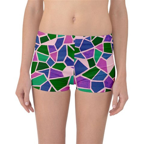 Suga Lane Stained Glass Pink Boyleg Bikini Bottom ABBY ESSIE