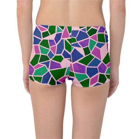 Suga Lane Stained Glass Pink Boyleg Bikini Bottom ABBY ESSIE