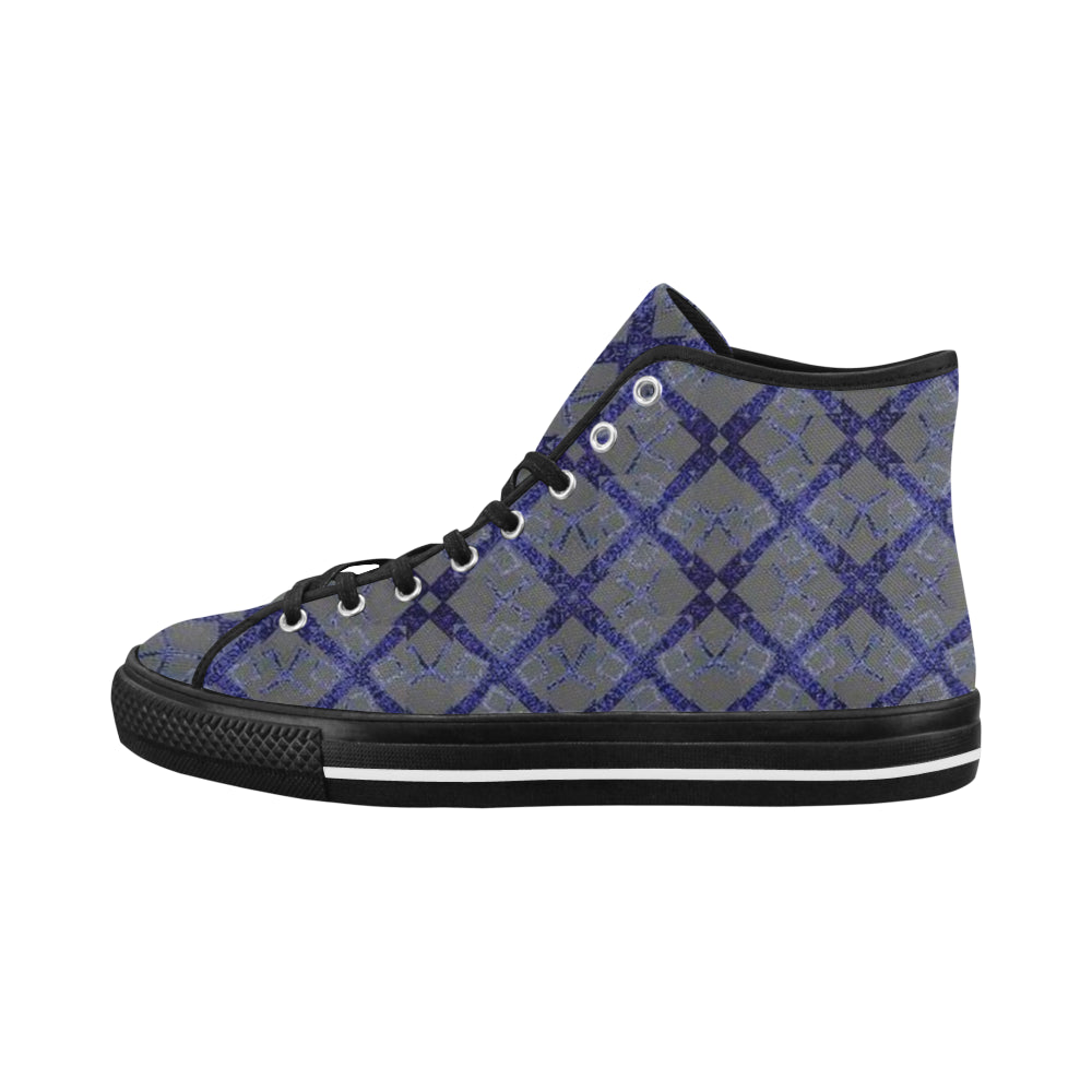 Navy Logissimo Canvas High Top Sneakers e-joyer