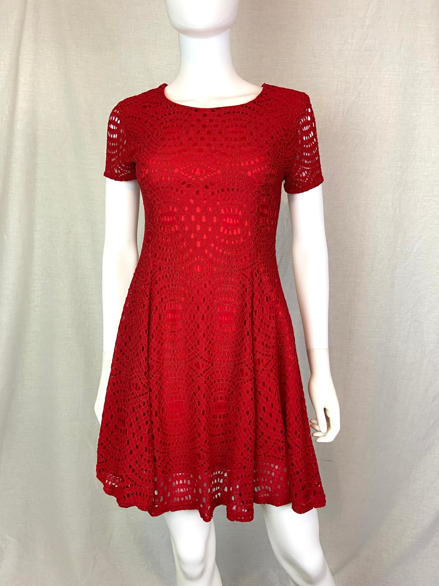 Francescas’s Red Lace Dress XS