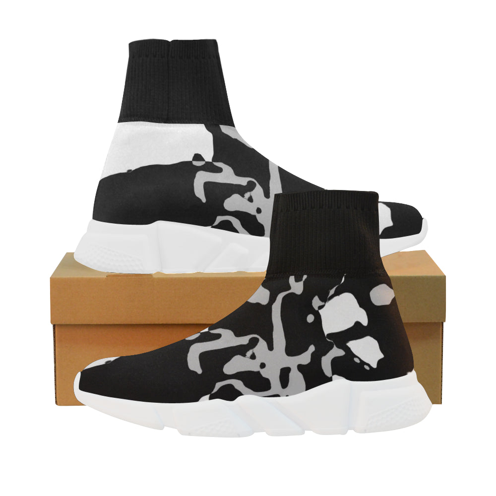 37 IMG_3805 Unicorn Stretch Sock Women's Shoes (Model 039) e-joyer