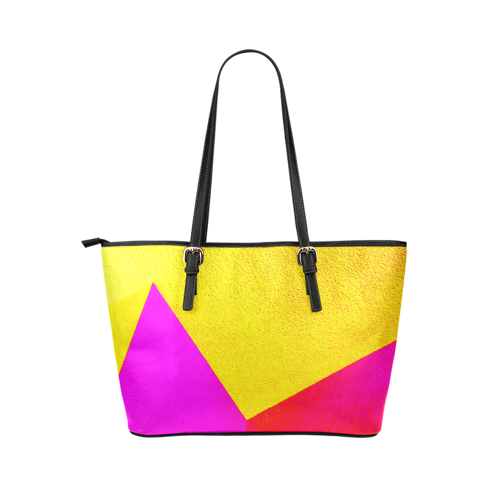 Abstract Jane Leather Tote Bag e-joyer