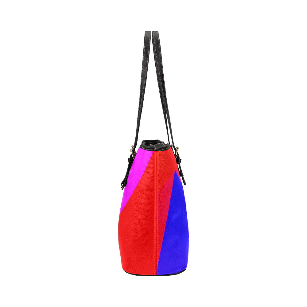 Abstract Jane Leather Tote Bag e-joyer