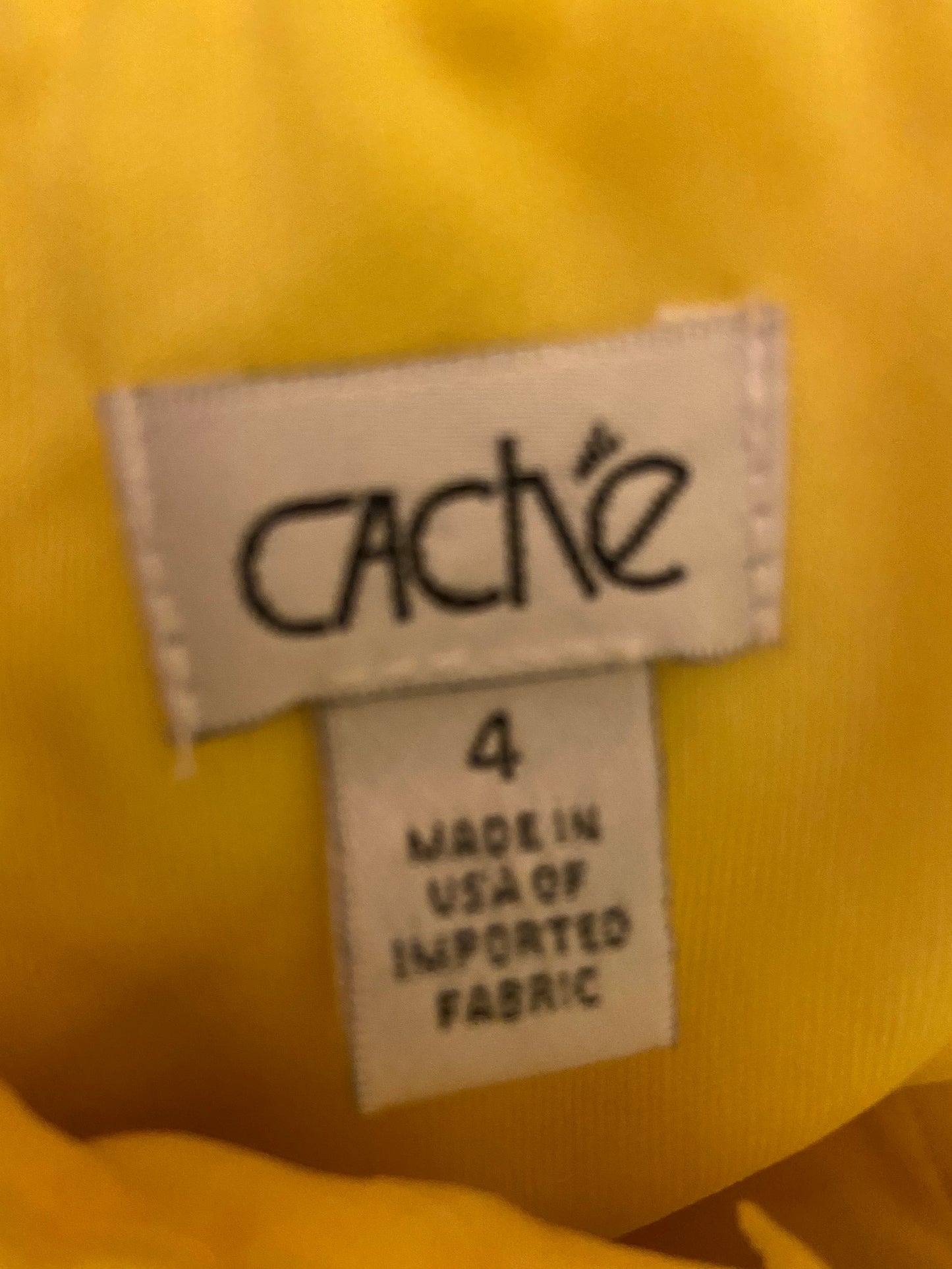 Cache Yellow Stretch Satin Ruche Corset Dress Abby Essie