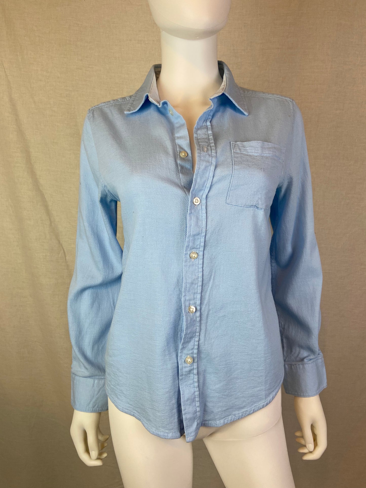 Wonder Nation Light Blue Button Down Shirt Top