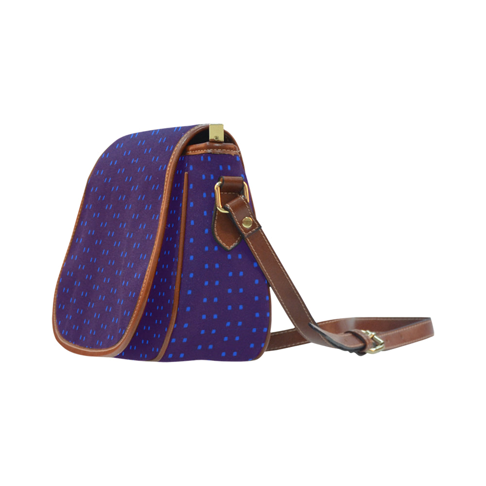 Polka Stripe Large Saddle Bag e-joyer