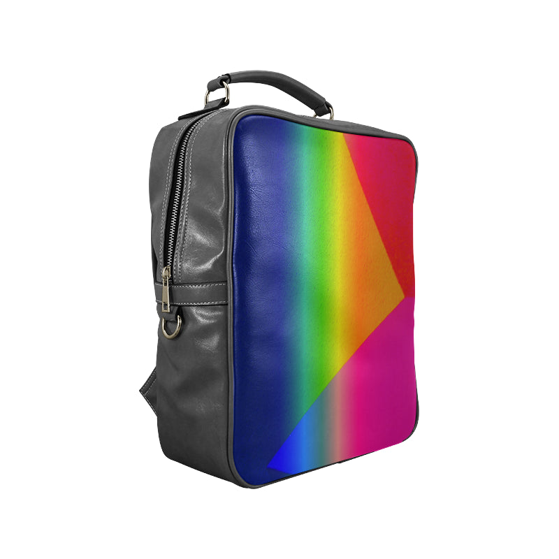 Rainbow Leather Carry-On Backpack Bag e-joyer
