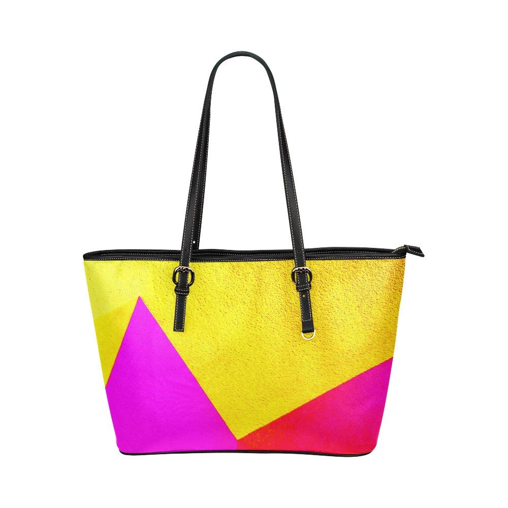 Abstract Jane Leather Tote Bag e-joyer