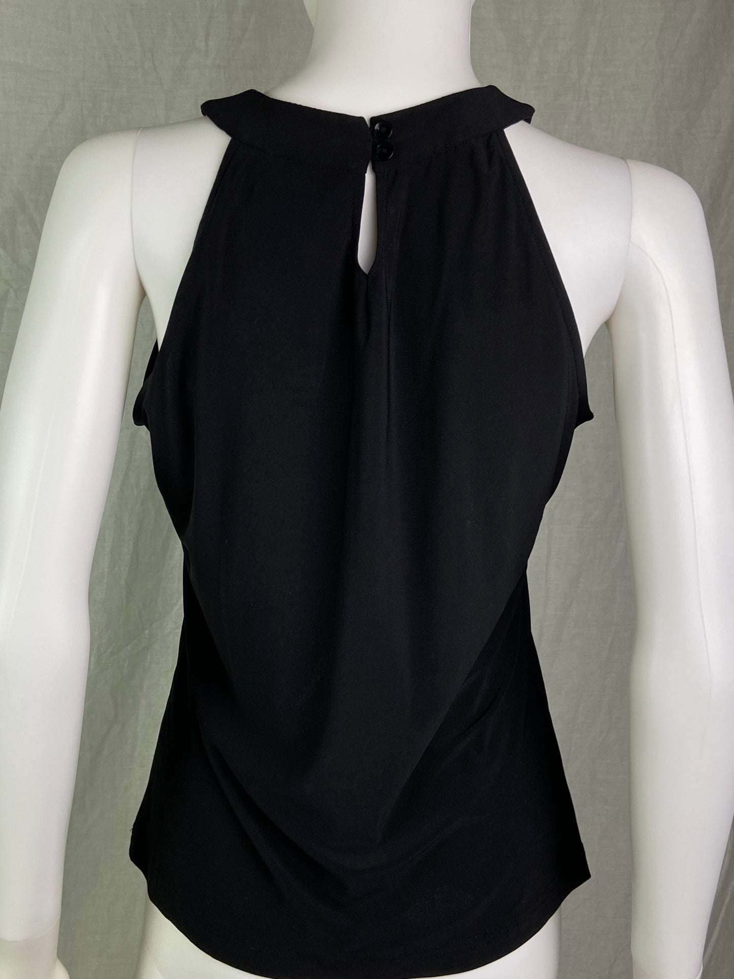 DFA NY Black Gold Geometric Choker Cocktail Tank Top ABBY ESSIE STUDIOS