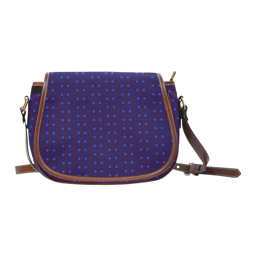 Polka Stripe Large Saddle Bag e-joyer