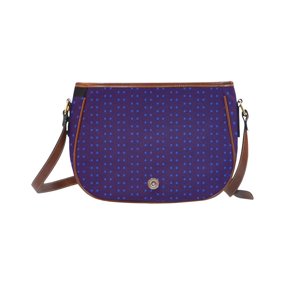 Polka Stripe Large Saddle Bag e-joyer