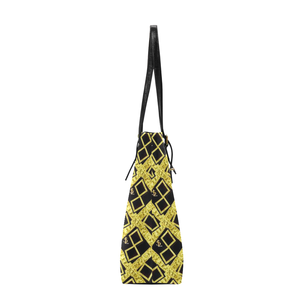 SL Gold Logissimo Classic Leather Tote Bag e-joyer