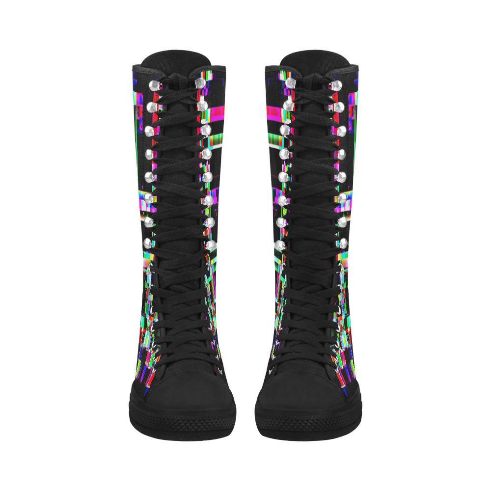 13 IMG_1813 Canvas Long Boots For Women Model 7013H e-joyer
