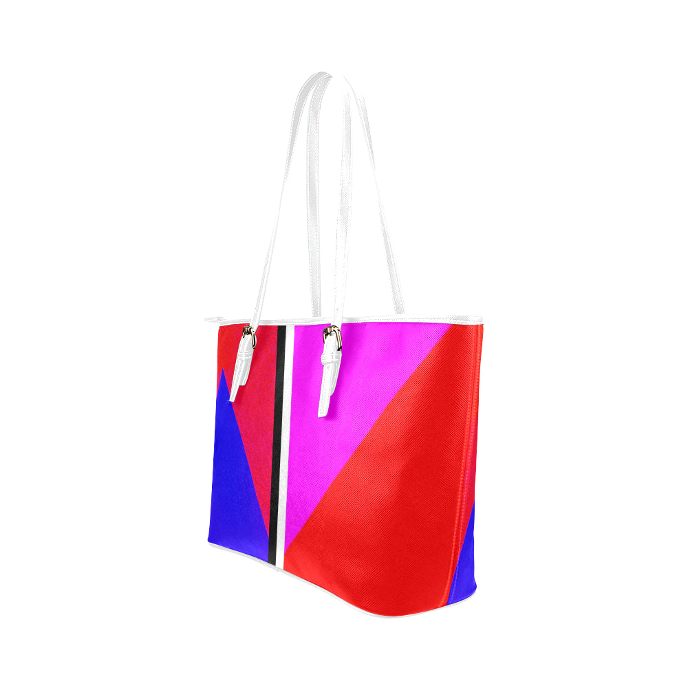 Abstract Jane Leather Tote Bag e-joyer
