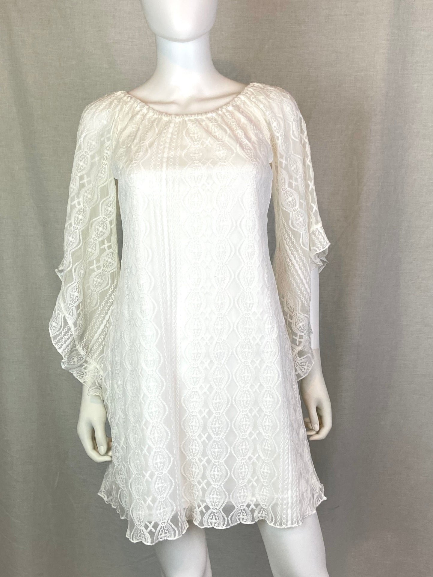 Young Threads White Lace Dress Small ABBY ESSIE STUDIOS