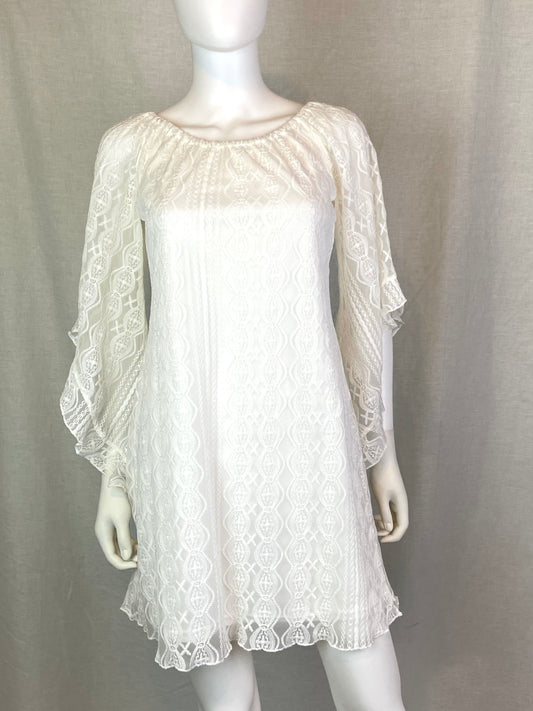 Young Threads White Lace Dress Small ABBY ESSIE STUDIOS