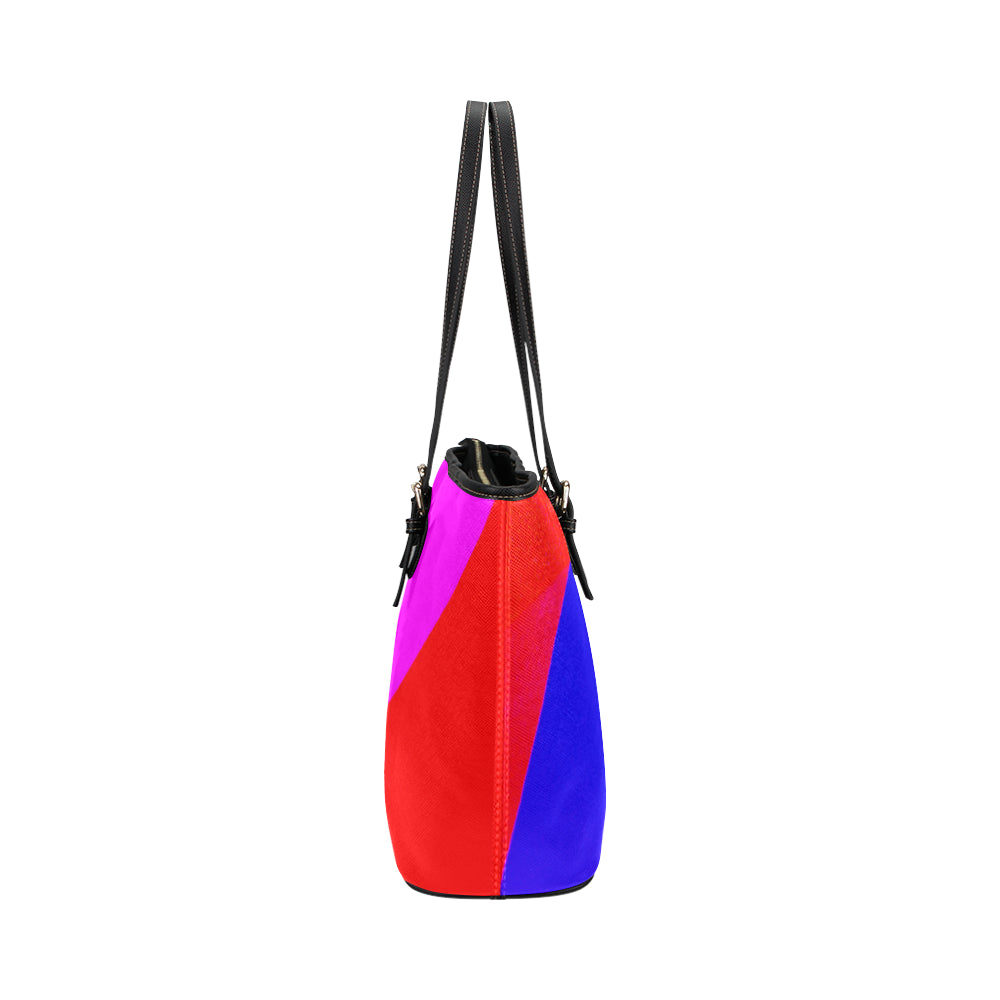 Abstract Jane Leather Tote Bag e-joyer