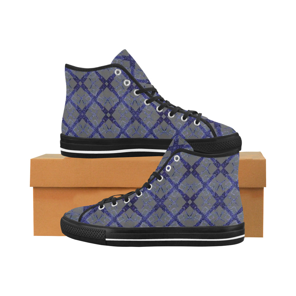 Navy Logissimo Canvas High Top Sneakers e-joyer