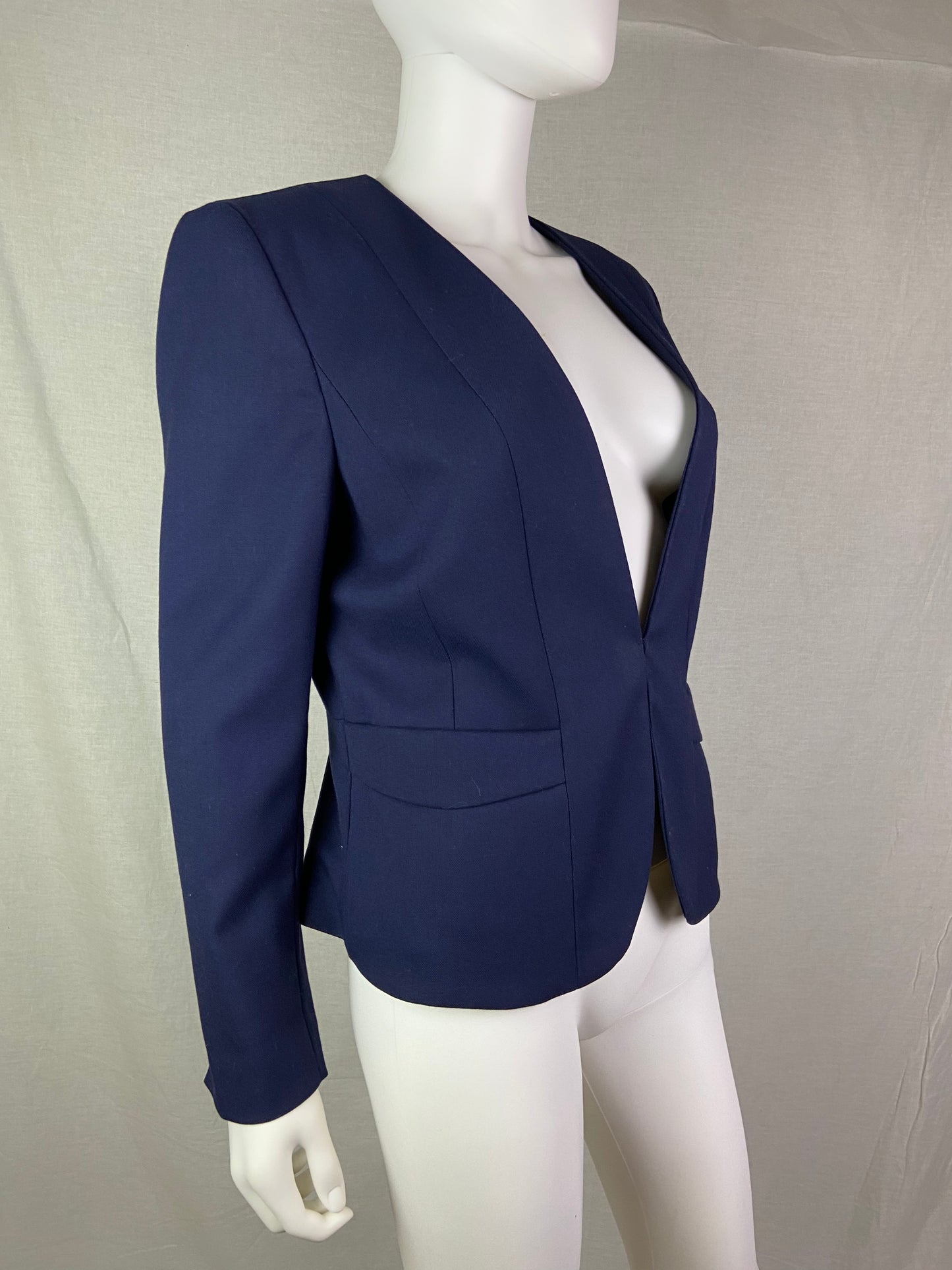 H&M Navy Blue Career Blazer Jacket