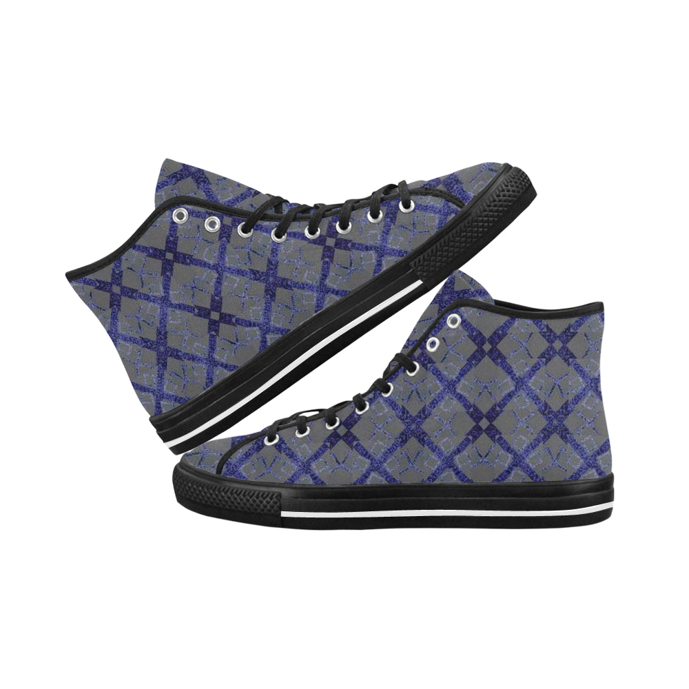 Navy Logissimo Canvas High Top Sneakers e-joyer