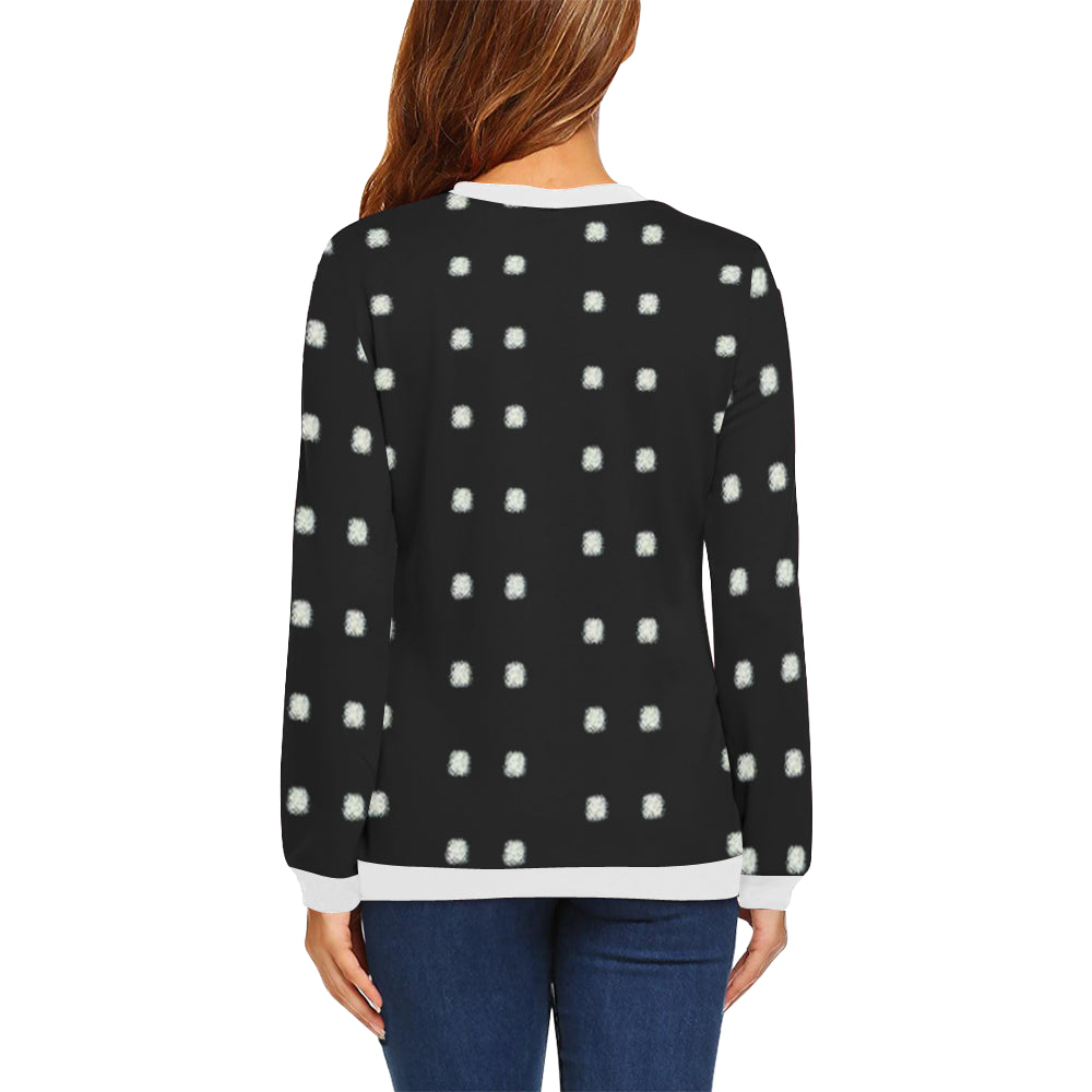 VIP Polka Stripe Crewneck Sweatshirt e-joyer