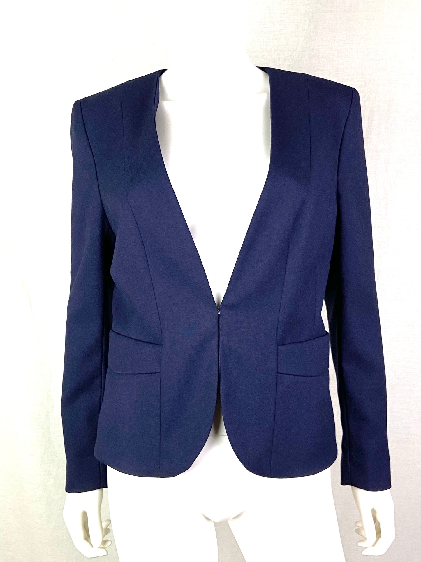 H&M Navy Blue Career Blazer Jacket