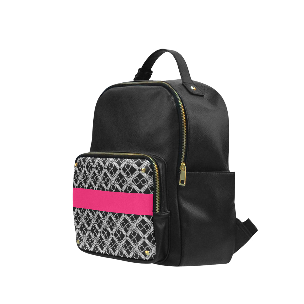 Logissimo Stripe Coed Leather Backpack e-joyer