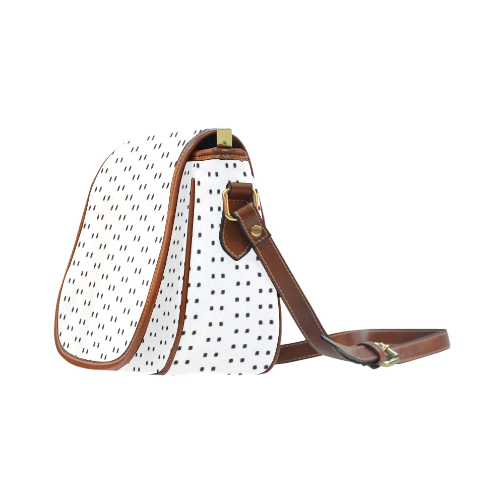 Polka Stripe Large Saddle Bag e-joyer