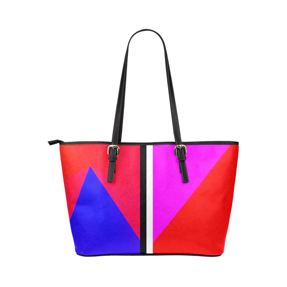 Abstract Jane Leather Tote Bag e-joyer
