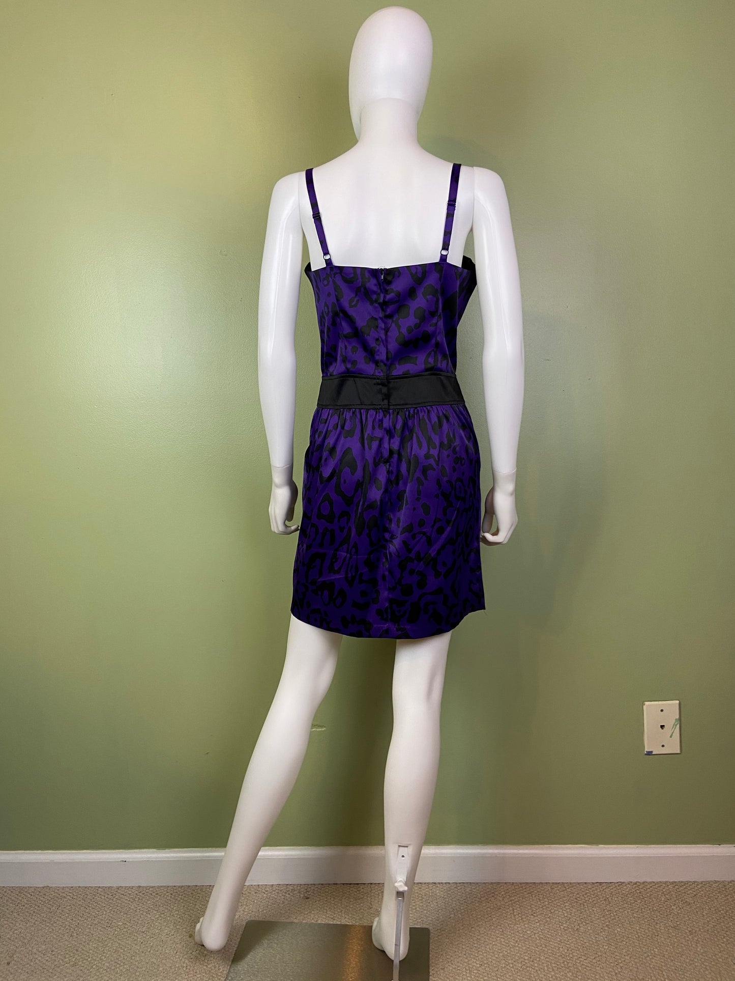 Purple Satin Bustier Cocktail Dress Abby Essie