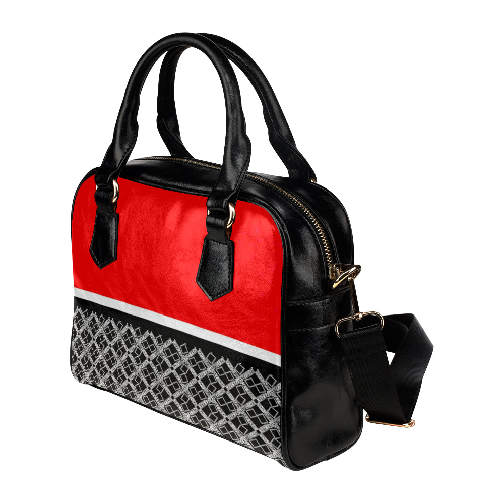 Stripe Logissimo Leather Satchel Bag e-joyer
