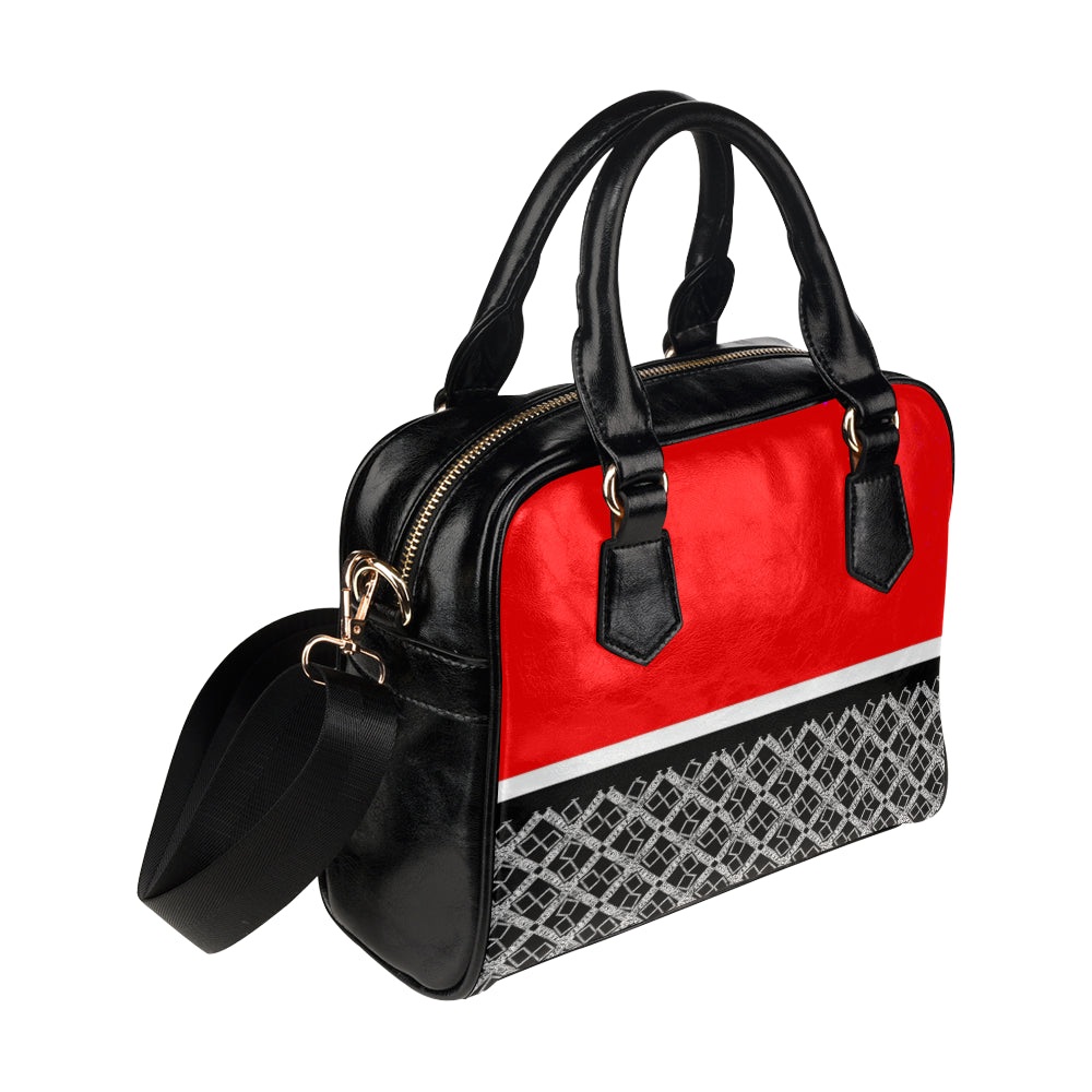 Stripe Logissimo Leather Satchel Bag e-joyer