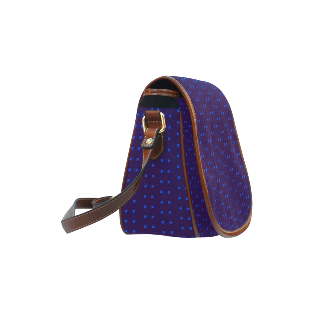Polka Stripe Large Saddle Bag e-joyer