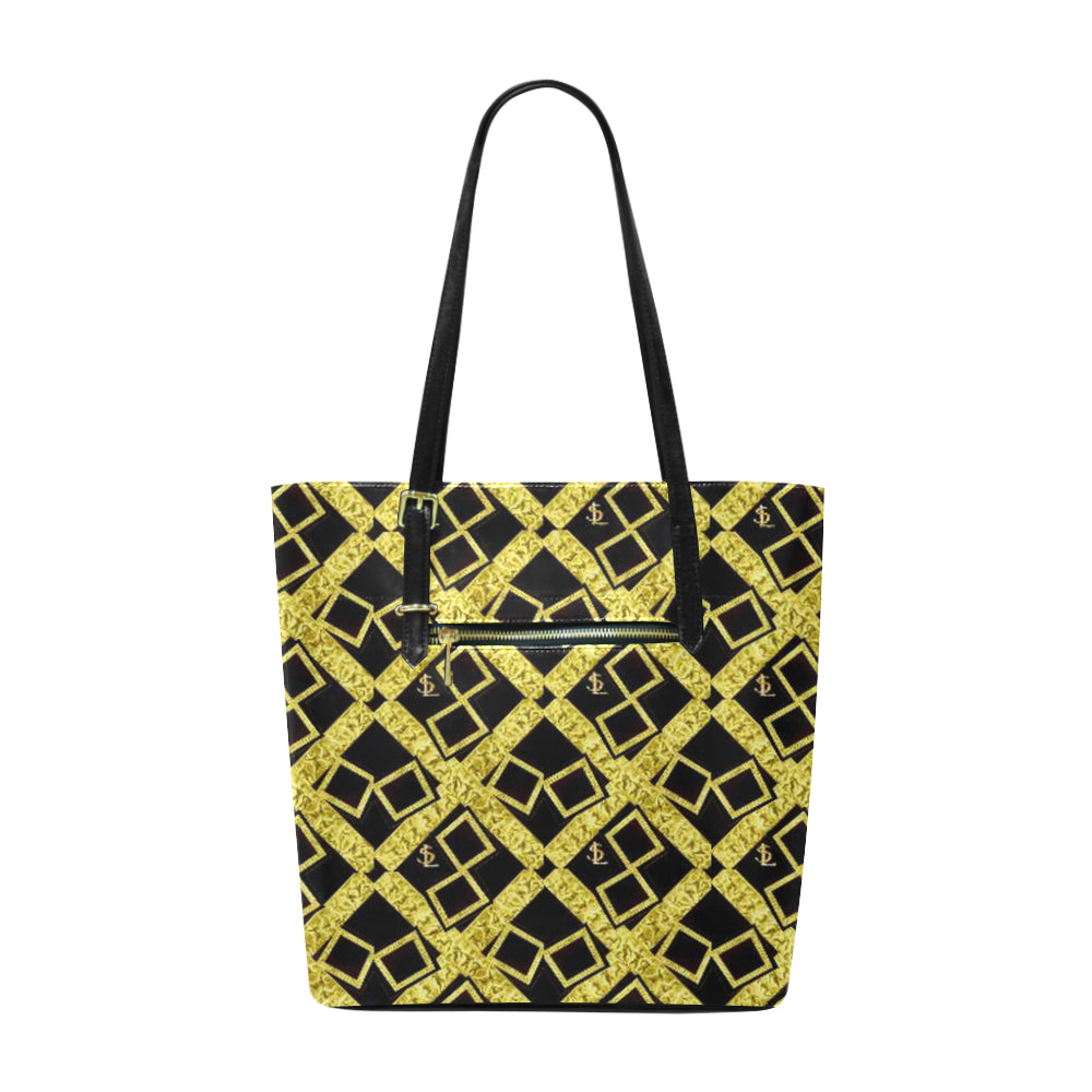 SL Gold Logissimo Classic Leather Tote Bag e-joyer