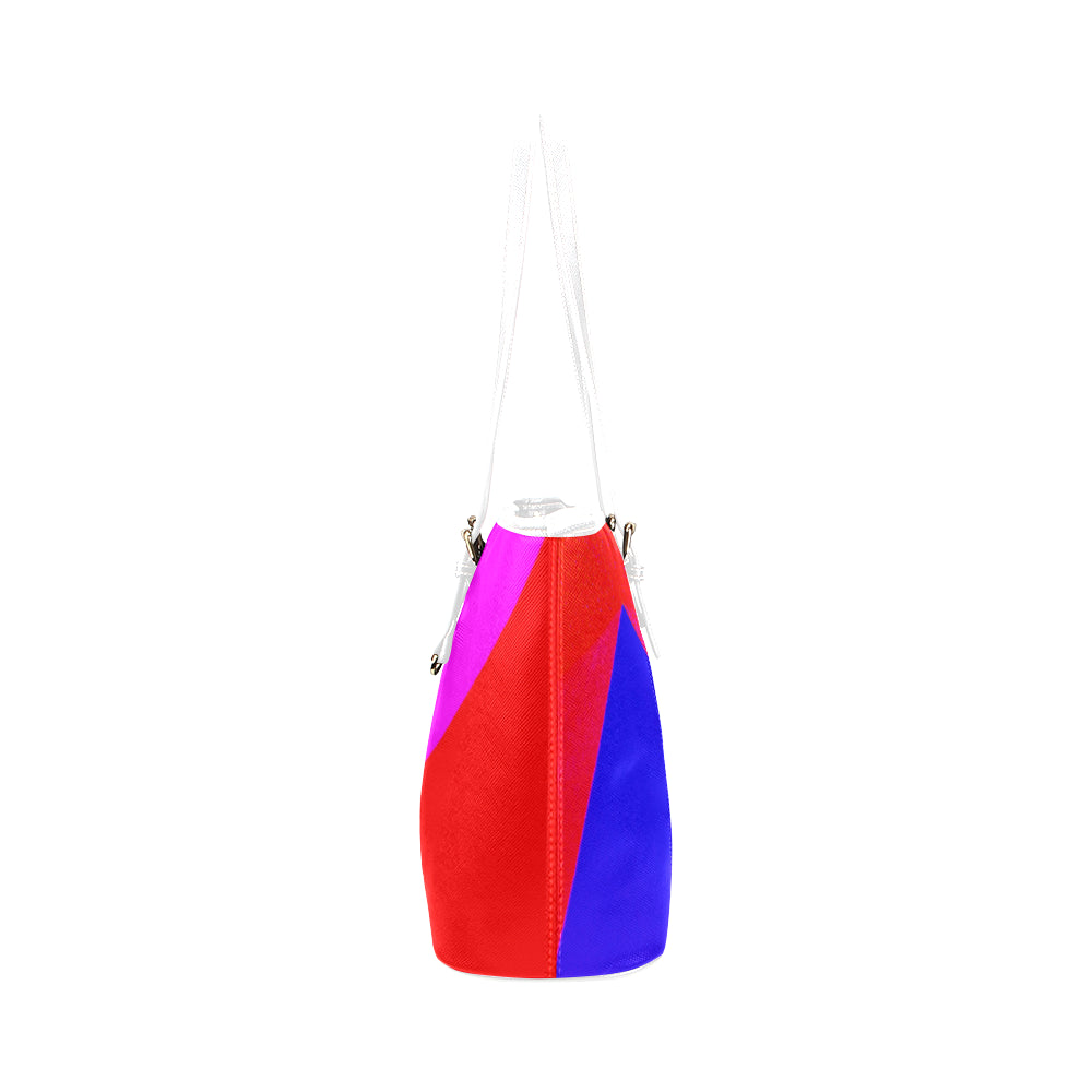 Abstract Jane Leather Tote Bag e-joyer