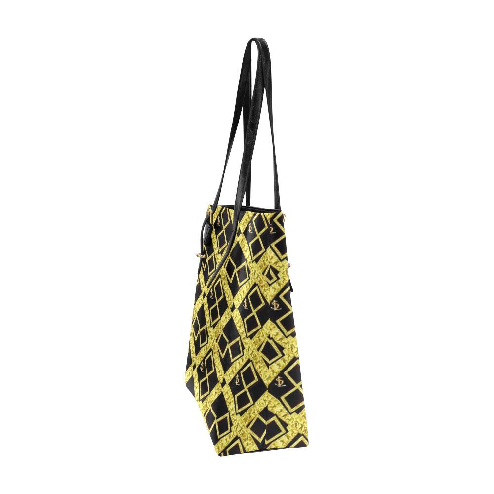 SL Gold Logissimo Classic Leather Tote Bag e-joyer