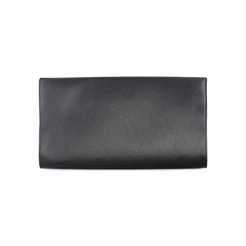 Bling Hearts Leather Clutch Bag e-joyer